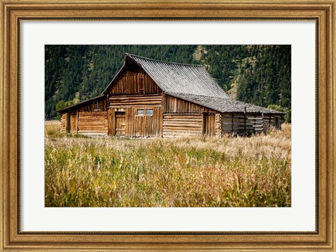 Framed Teton Barn Print