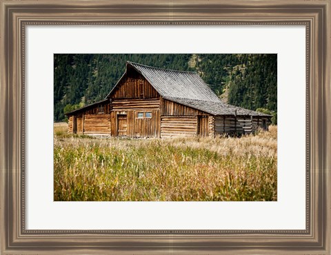Framed Teton Barn Print