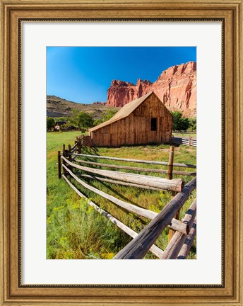 Framed Utah Barn Print