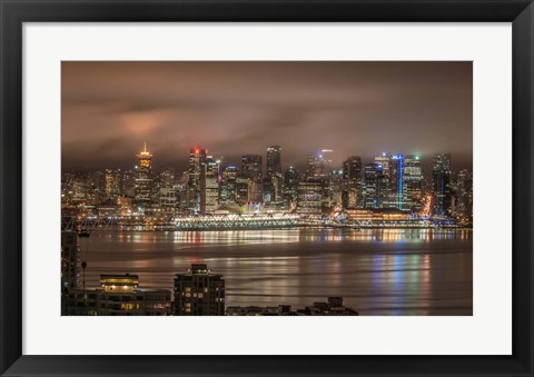 Framed Vancouver Night Print