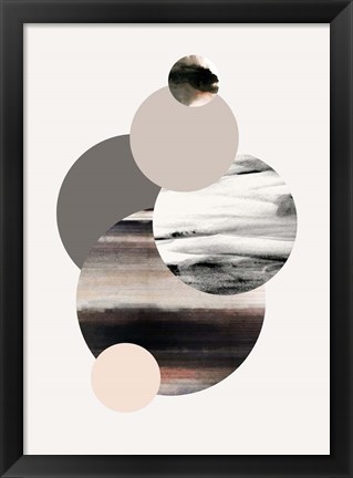 Framed Circles 1 Print