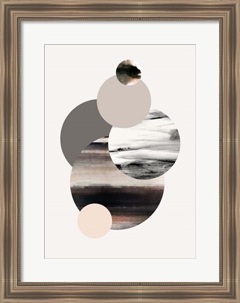 Framed Circles 1 Print