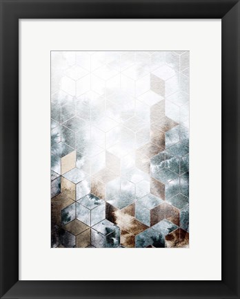 Framed Cubes Magic Print