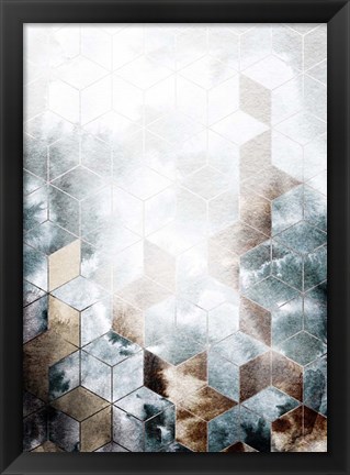 Framed Cubes Magic Print