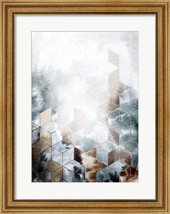 Framed Cubes Magic Print