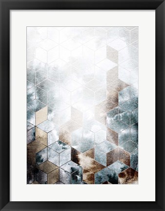 Framed Cubes Magic Print