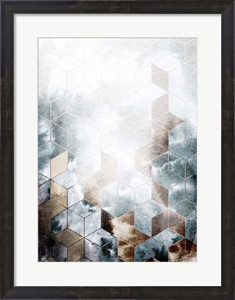 Framed Cubes Magic Print