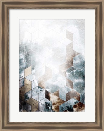 Framed Cubes Magic Print