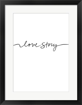 Framed Love Story Print