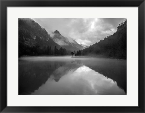 Framed Mountain Lake Print