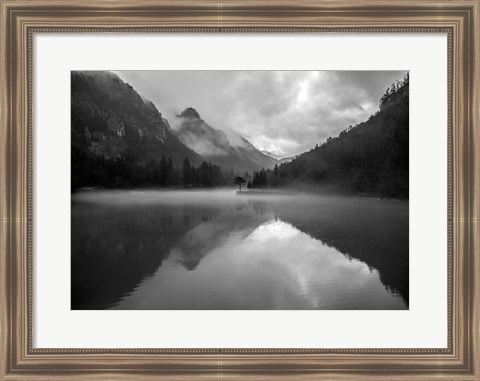 Framed Mountain Lake Print