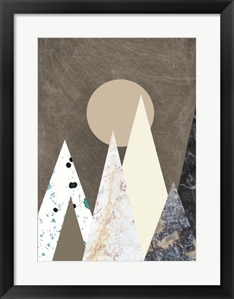 Framed Peaks Print