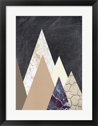 Framed Peaks 2 Print