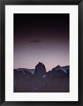 Framed Purple Light 1 Print