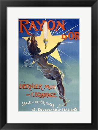 Framed Rayon d&#39;Or Print