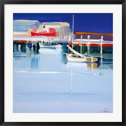 Framed Port Fairy Moorings 2 Print