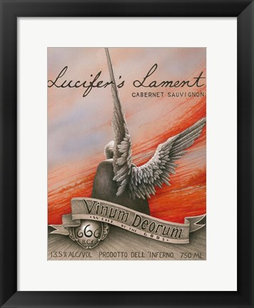 Framed Lucifer&#39;s Lament Print