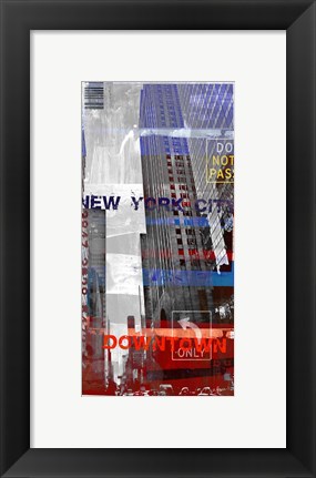 Framed New York Sky II Print