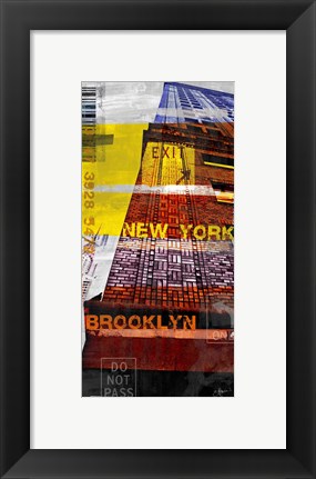 Framed New York Sky III Print