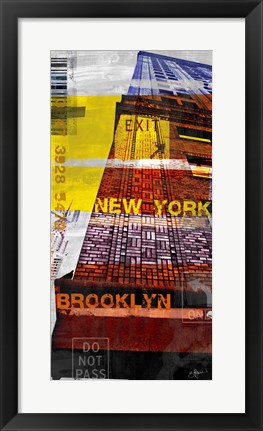 Framed New York Sky III Print