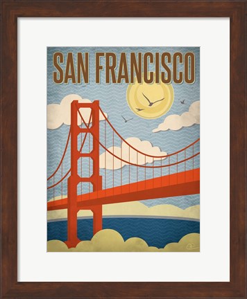 Framed San Francisco - Golden Gate Bridge Print