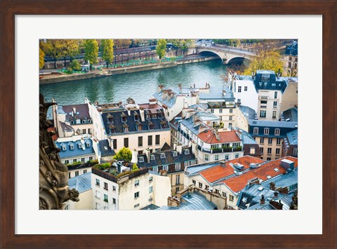 Framed Paris Rooftops Print