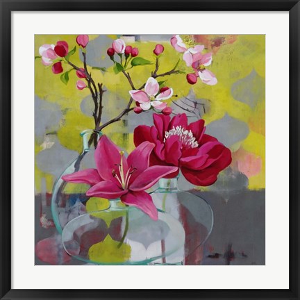 Framed Apple Blossom Trio Print