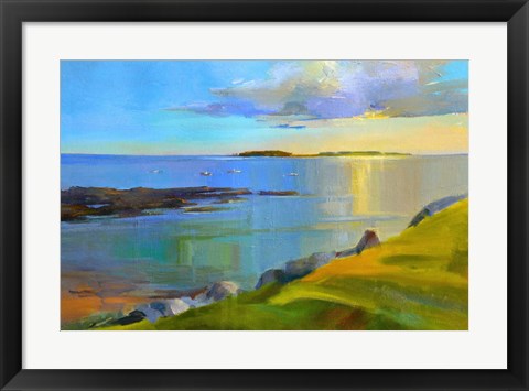 Framed Kettle Cove Boats 2 Print