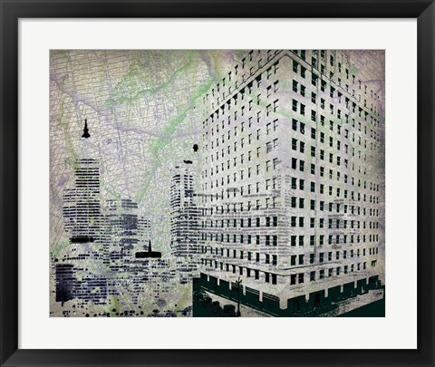 Framed Cityscape II Print