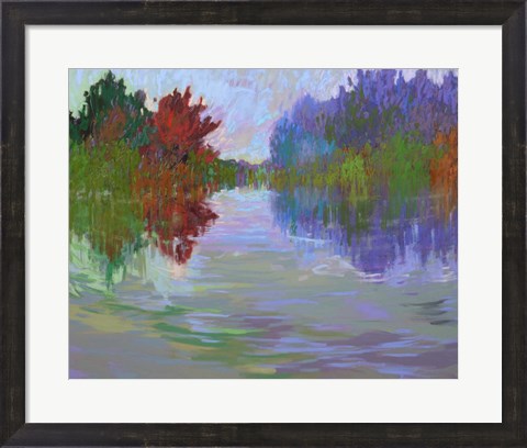 Framed Waterways VII Print