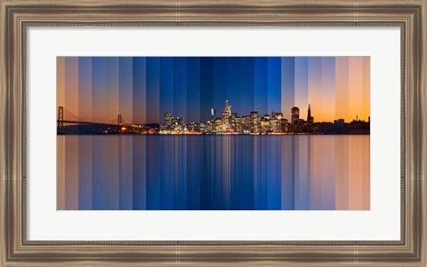 Framed Chromatic Symphony San Francisco Print