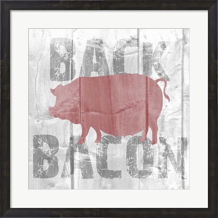 Framed Back Bacon Print