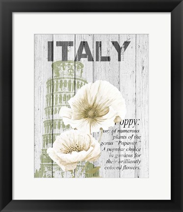 Framed Italy Poppies Print