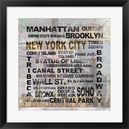 Framed New York City Print