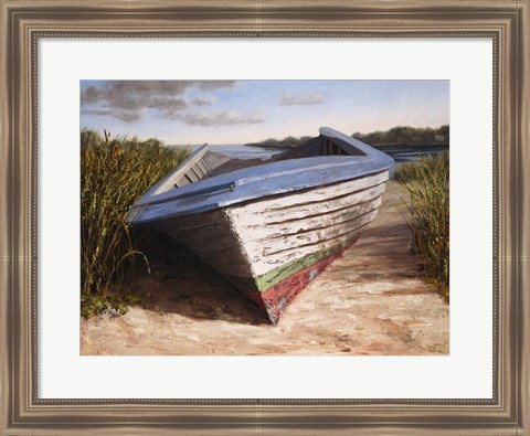 Framed Montauk Skiff Print