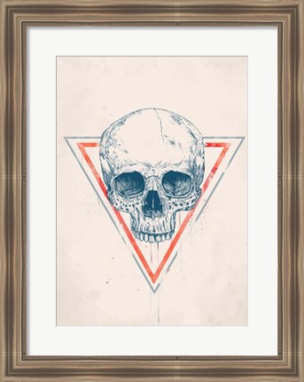 Framed Skull in Triangle No. 2 Print
