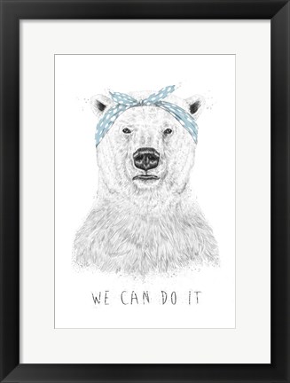 Framed We Can Do It Print