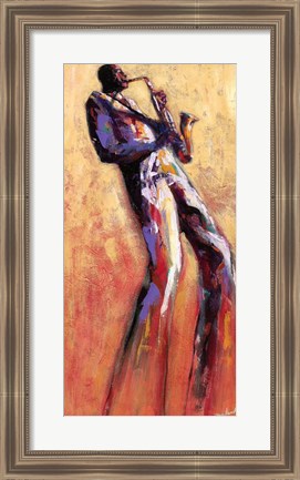 Framed Sax Solo Print