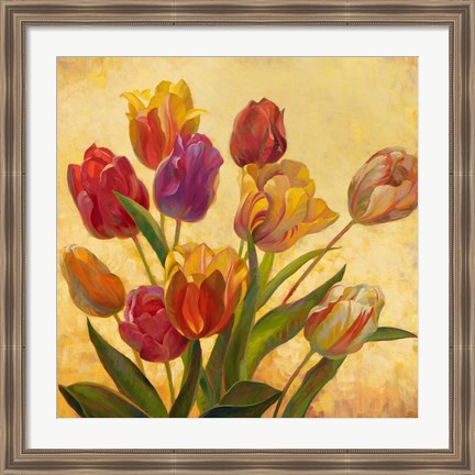 Framed Tulip Bouquet Print