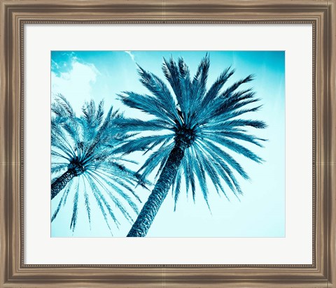 Framed Chic Palms Print