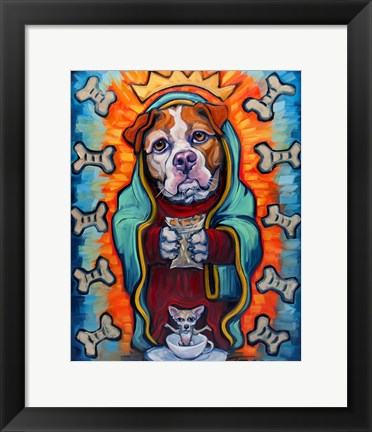 Framed Our Lady of Perpetual Dog Biscuits Print