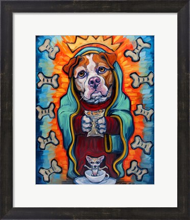 Framed Our Lady of Perpetual Dog Biscuits Print