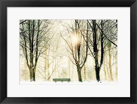 Framed Too Cold To Sit Print