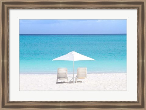 Framed Turks and Caicos Island Print