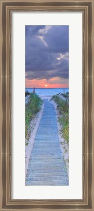 Framed Sunrise Boardwalk Print