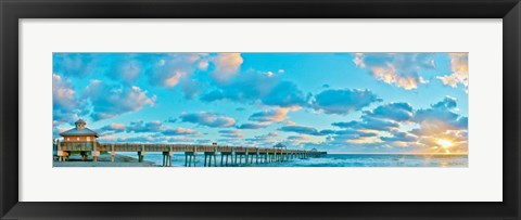 Framed Sunrise on Juno Beach Print