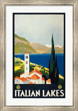 Framed Italian Lakes Print