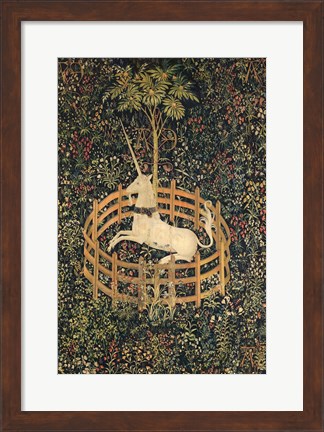 Framed Unicorn in Captivity Print