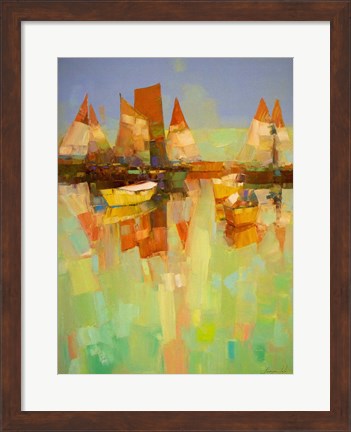 Framed Harbor Print