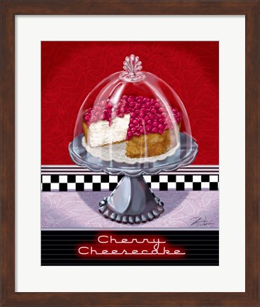 Framed Cherry Cheesecake Print